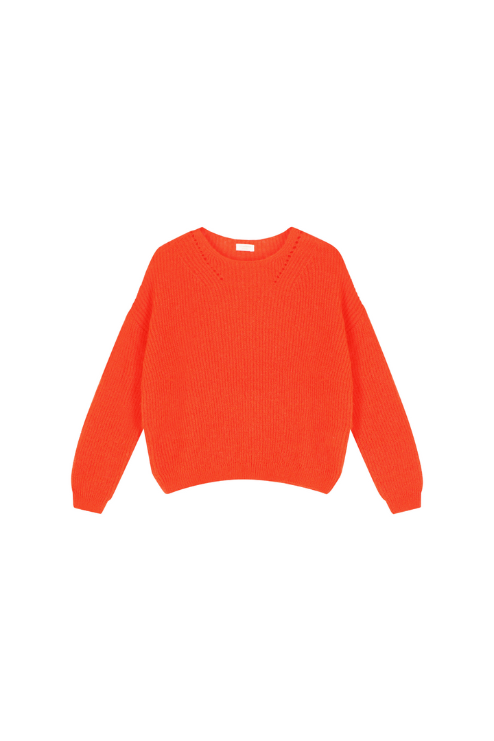 Pull Mohair Colette Orange Fluo