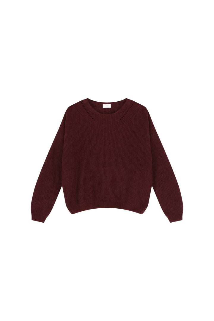 Colette Pull Mohair Burgundy 