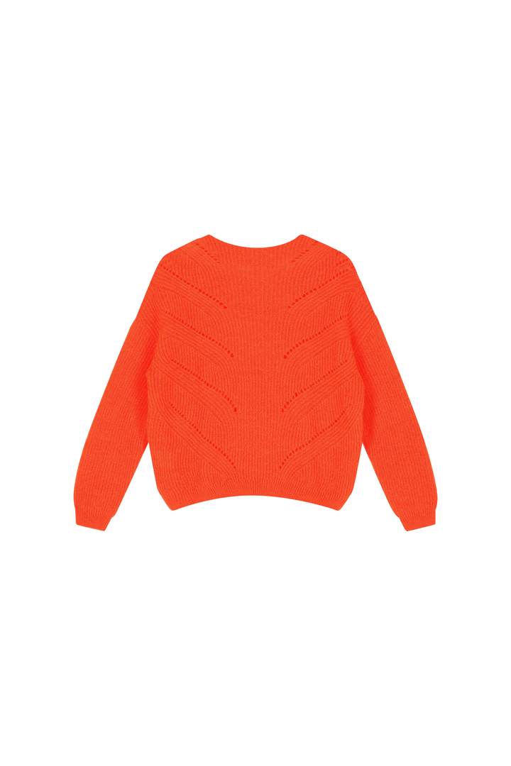 Colette Neon Orange  Pull Mohair