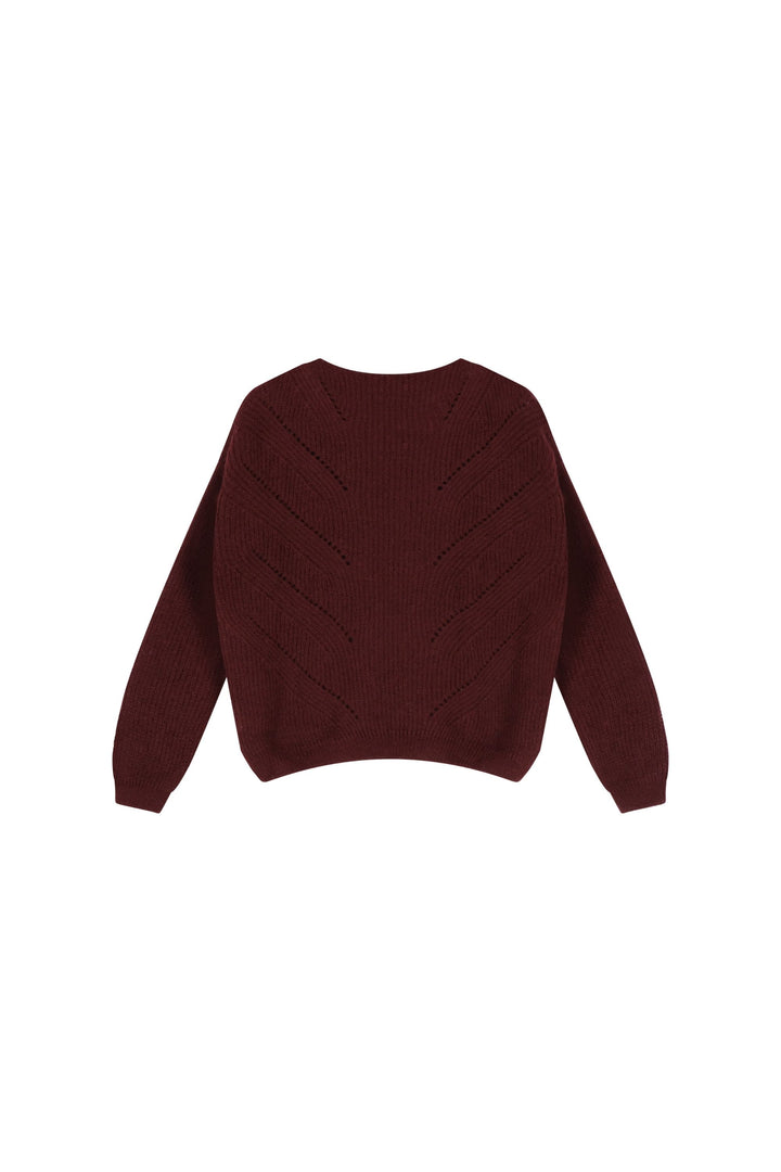 Colette Burgundy Pull Mohair