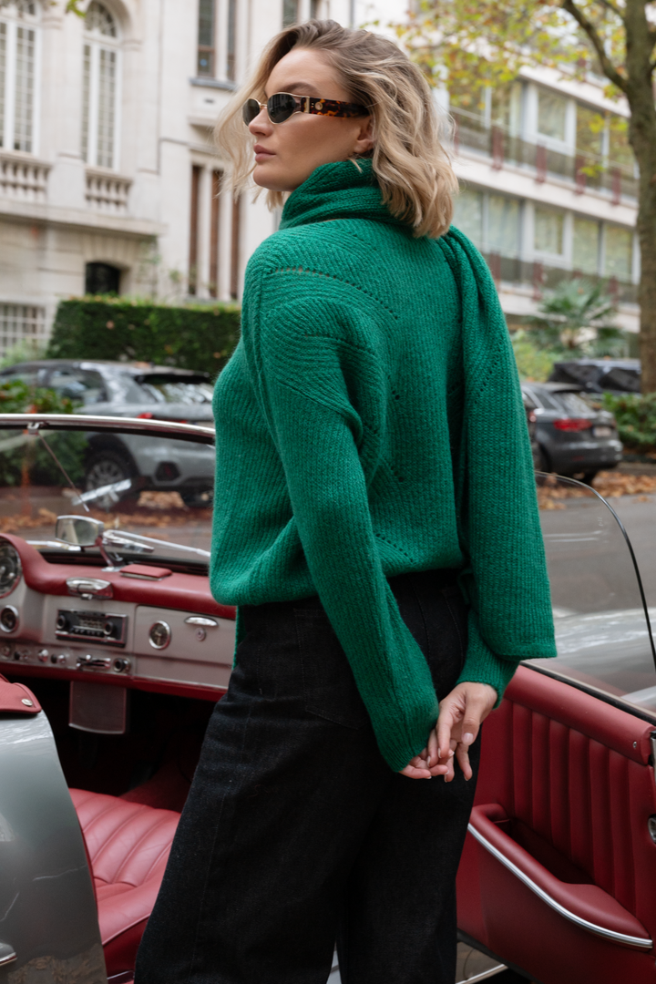 Colette Turtle Green Pull Mohair