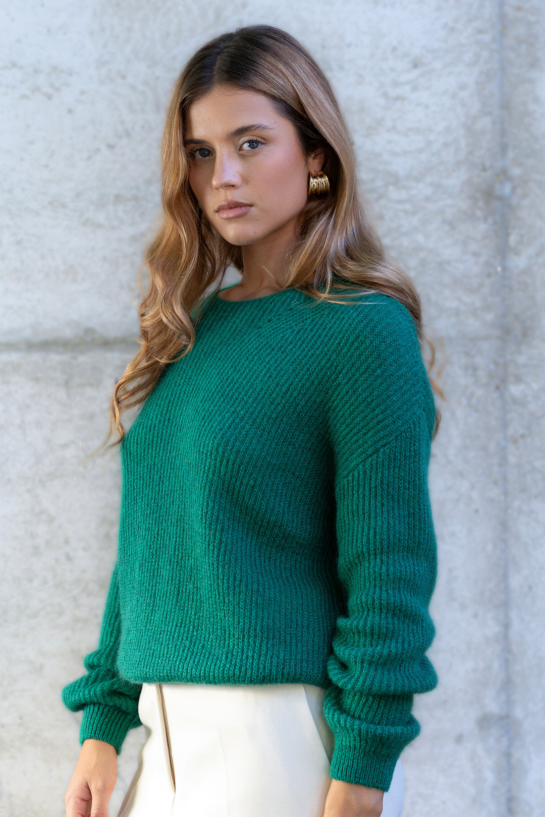 Colette Turtle Green Pull Mohair