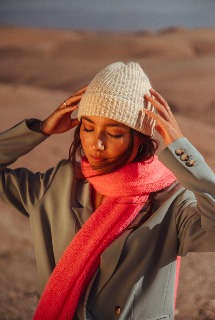 Hat Mohair Olivia Light Almond