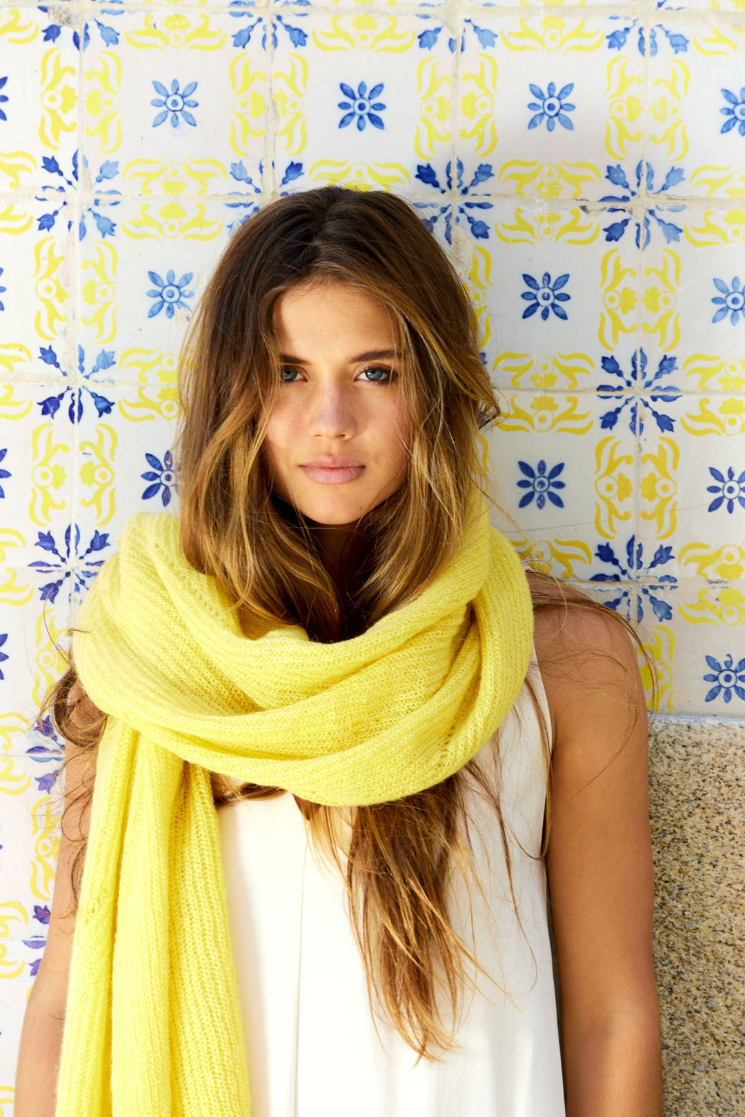 Jille Neon Yellow Scarf